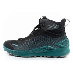 Buty Lowa Merger Mid 320432 7442 czarne. Czarne buty trekkingowe z gore-texu, bez zapięcia. Za 692.27 zł.
