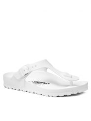 Birkenstock Japonki Gizeh EVA 0128221 Biały. Białe japonki Birkenstock, bez wzorów, z tworzywa sztucznego. Za 159.99 zł.