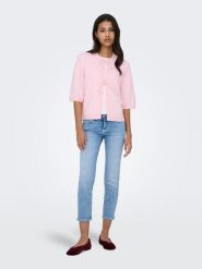 ONLY Kardigan "Simoni" w kolorze jasnoróżowym rozmiar: M. Różowe swetry ONLY, m, bez wzorów, bez ramiączek. Za 82.99 zł.