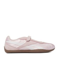 Baleriny Reebok. Czerwone baleriny Reebok, bez wzorów, bez obcasa, bez zapięcia. Za 299.99 zł.