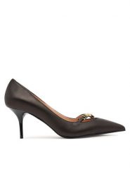 LOVE MOSCHINO Szpilki JA10277G1NIA000040 Czarny. Czarne szpilki Love Moschino, bez wzorów, ze skóry, bez obcasa, na szpilce, bez zapięcia. Za 919.99 zł.