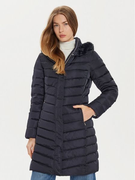 Geox Kurtka puchowa Bettanie W4626H T3122 F1624 Granatowy Regular Fit. Niebieskie kurtki Geox, bez wzorów, z puchu, bez kaptura. Za 689.99 zł.