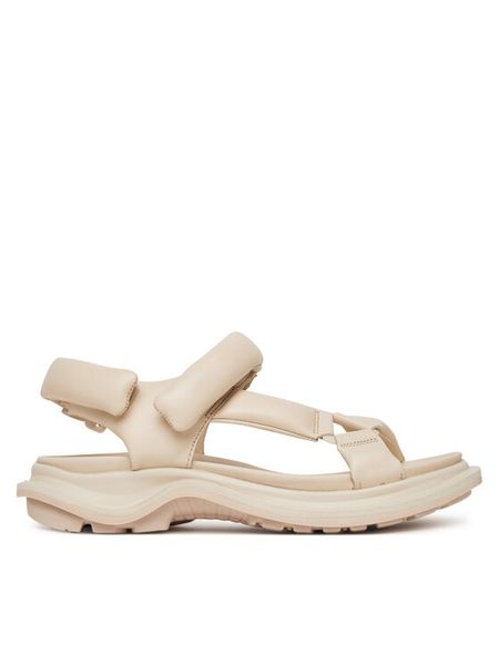 ECCO Sandały Offroad 82222301378 Beżowy. Brązowe sandały ECCO, bez wzorów, ze skóry, bez obcasa, na płaskiej podeszwie, bez zapięcia. Za 339.99 zł.