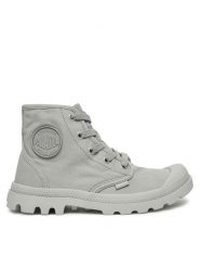 Palladium Trapery 92352-093-M Szary. Szare traperki Palladium, bez wzorów, z materiału, bez obcasa, bez zapięcia. Za 399.99 zł.