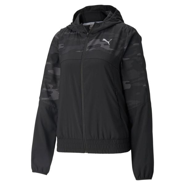 Puma Kurtka Run Graphic 52083601. Czarne kurtki do biegania Puma, xs, bez wzorów, ze skóry, z kapturem, do biegania. Za 207.11 zł.