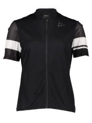Craft Koszulka kolarska "Core Endur" w kolorze czarno-białym rozmiar: S. Białe t-shirty sportowe Craft, s, bez wzorów, bez ramiączek, rowerowe. Za 118.56 zł.