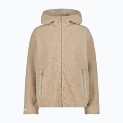 Płaszcz damski CMP 36P2916 Long Teddy. Brązowe płaszcze CMP, bez wzorów, eleganckie, bez kaptura. Za 348.43 zł.