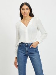 Vila Koszula Lucy 14044253 Biały Relaxed Fit. Białe koszule Vila, xxl, bez wzorów, z syntetyku, bez kołnierzyka, bez ramiączek. Za 99.99 zł.