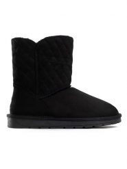 ISLAND BOOT Botki zimowe "Maelia" w kolorze czarnym rozmiar: 37. Czarne botki Island Boot, bez wzorów, z materiału, bez obcasa, bez zapięcia. Za 146.85 zł.