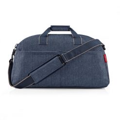 Torba overnighter, herringbone dark blue. Niebieskie torby podróżne Reisenthel, bez wzorów, z tkaniny, na ramię. W wyprzedaży za 327.00 zł.