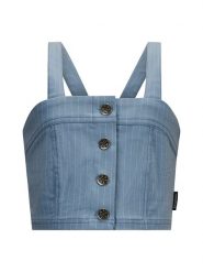 Retour Top w kolorze błękitnym rozmiar: 158/164. Niebieskie topy Retour, bez wzorów, bez kołnierzyka, bez ramiączek. Za 117.99 zł.