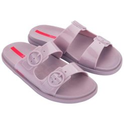 Klapki basenowe damskie Ipanema Follow Fem. Czerwone klapki Ipanema, bez wzorów, z materiału, bez obcasa, bez zapięcia. Za 227.00 zł.