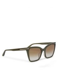 Emporio Armani Okulary przeciwsłoneczne 0EA4273BU 63788E Zielony. Zielone okulary przeciwsłoneczne Emporio Armani, bez wzorów, plastikowe. Za 759.99 zł.