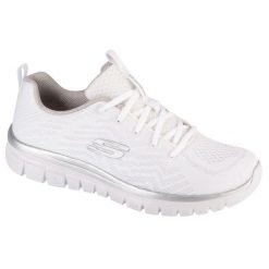 Trampki Skechers Get Connected 12615WSL, Biały, Kobiety. Białe trampki Skechers, bez wzorów, sportowe, bez zapięcia, skechers sport. Za 199.99 zł.