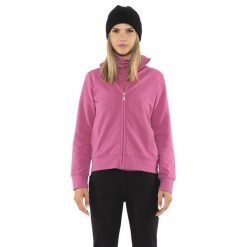 Bluza ciepła z pełny zamek błyskawiczny na czas wolny. Fioletowe bluzy LEONE 1947 APPAREL, bez wzorów, z bawełny, bez kaptura, na fitness i siłownię. W wyprzedaży za 164.19 zł.