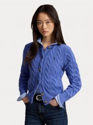 Polo Ralph Lauren Kardigan 211972104501 Niebieski Slim Fit. Niebieskie swetry Polo Ralph Lauren, l, bez wzorów, z wełny, bez ramiączek. Za 1,199.00 zł.