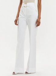 Pinko Spodnie materiałowe Phanton 102263 A1L2 Biały Regular Fit. Białe spodnie materiałowe Pinko, bez wzorów, z bawełny. Za 709.99 zł.