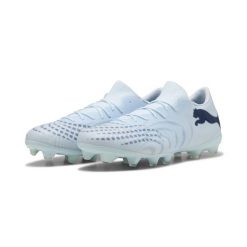 Buty piłkarskie unisex FUTURE 9 MATCH FUSION FG/AG PUMA. Niebieskie buty do biegania Puma, bez wzorów, bez zapięcia, do biegania. Za 399.00 zł.