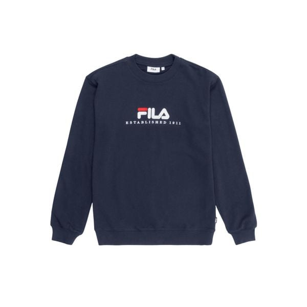 Bluza Fila Valsera Logo. Niebieskie bluzy Fila, l, bez wzorów, z dresówki, bez kaptura, na fitness i siłownię. Za 255.50 zł.