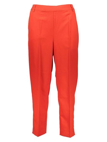 Kaffe Spodnie chino "Sakura" w kolorze koralowym rozmiar: 40. Czerwone chinosy Kaffe, bez wzorów. Za 82.83 zł.