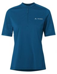 Koszulka damska Qimsa Pro HZ. Niebieskie t-shirty sportowe Vaude, bez wzorów, z materiału, bez ramiączek, na fitness i siłownię. Za 299.00 zł.