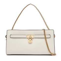 Torebka MICHAEL Michael Kors. Białe kopertówki MICHAEL Michael Kors, bez wzorów, wizytowe, bez dodatków. Za 879.99 zł.