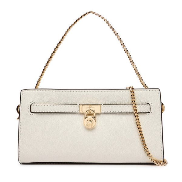 Torebka MICHAEL Michael Kors. Białe kopertówki MICHAEL Michael Kors, bez wzorów, wizytowe, bez dodatków. Za 879.99 zł.