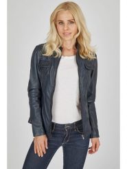 7eleven Skórzana kurtka w kolorze granatowym rozmiar: 44. Niebieskie kurtki 7eleven, bez wzorów, ze skóry, bez kaptura. Za 434.99 zł.