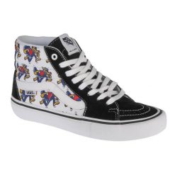 Buty sportowe do chodzenia unisex, Vans Skate Wolf Sk8 Hi Pro. Czarne buty sportowe lifestyle Vans, bez wzorów, z materiału, bez zapięcia, trekkingowe. Za 396.00 zł.