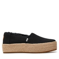 Espadryle Toms. Czarne espadryle TOMS, bez wzorów, bez obcasa. Za 299.99 zł.