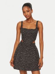 BARDOT Top Corset 56865TB3 Czarny Slim Fit. Czarne topy Bardot, bez wzorów, z bawełny, bez kołnierzyka, bez ramiączek. Za 339.99 zł.