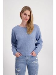 Monari Sweter w kolorze błękitnym rozmiar: 36. Niebieskie swetry Monari, bez wzorów, z wełny, bez ramiączek. Za 190.45 zł.