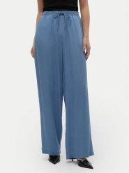 Vero Moda Spodnie materiałowe Bree 10304898 Niebieski Loose Fit. Niebieskie spodnie materiałowe Vero Moda, bez wzorów, z lyocellu. Za 209.99 zł.