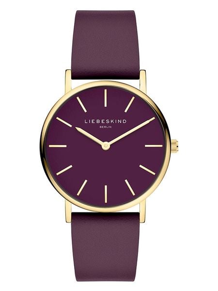 Liebeskind Zegarek kwarcowy w kolorze złoto-fioletowym rozmiar: onesize. Różowe, analogowe zegarki Liebeskind, ze stali. Za 402.20 zł.