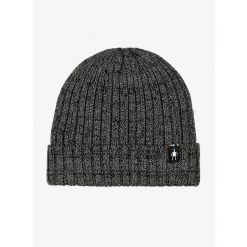 Czapka zimowa Smartwool Rib Hat - black natural marl. Czarne czapki zimowe Smartwool, bez wzorów, sportowe. Za 149.26 zł.