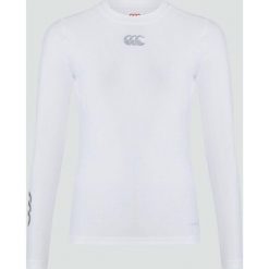 Damska koszulka termoaktywna z długim rękawem Canterbury. Białe bielizna termoaktywna damska CANTERBURY, bez wzorów, bez ramiączek. Za 320.50 zł.