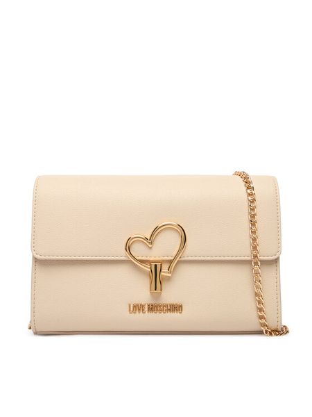 LOVE MOSCHINO Torebka JC4327PP1OLQ0110 Écru. Kopertówki Love Moschino, bez wzorów, ze skóry, wizytowe, bez dodatków. Za 769.99 zł.
