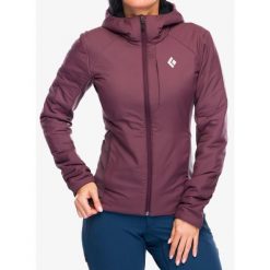 Kurtka ocieplana damska Black Diamond First Light Hybrid Hoody. Fioletowe kurtki Black Diamond, bez wzorów, sportowe, bez kaptura. Za 755.99 zł.