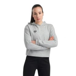 Bluza damska z kapturem Arena. Szare bluzy z kapturem Arena, s, bez wzorów, z bawełny, z kapturem, na fitness i siłownię. Za 289.50 zł.