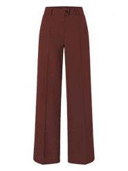 More & More Spodnie w kolorze bordowym rozmiar: 42. Czerwone spodnie materiałowe More & More, bez wzorów, z materiału, z podwyższonym stanem. Za 197.17 zł.