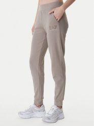 EA7 Emporio Armani Spodnie dresowe 7W000538 AF15831 Brązowy Regular Fit. Brązowe spodnie dresowe EA7 Emporio Armani, bez wzorów, z bawełny. Za 509.99 zł.