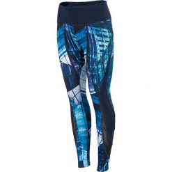 Legginsy treningowe damskie SPDF102z - allover granatowy. Legginsy marki DOMYOS. W wyprzedaży za 79.99 zł.
