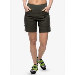 Spodenki wspinaczkowe damskie Edelrid Wo Sansara Shorts. Zielone szorty EDELRID, bez wzorów, sportowe. W wyprzedaży za 198.20 zł.