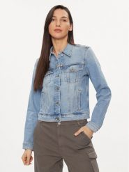 United Colors Of Benetton Kurtka jeansowa 21TBDN00N Niebieski Regular Fit. Niebieskie kurtki United Colors Of Benetton, xs, bez wzorów, z bawełny, bez kaptura. Za 339.99 zł.