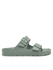 Birkenstock Klapki Arizona Eva 1029653 Zielony. Zielone klapki Birkenstock, bez wzorów, z syntetyku, bez obcasa, bez zapięcia. Za 249.99 zł.