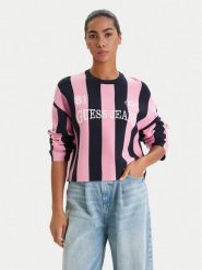 Guess Jeans Sweter W6RR17 Z3FC2 Kolorowy Regular Fit. Swetry Guess Jeans, s, z aplikacjami, z jeansu, bez ramiączek. Za 439.99 zł.