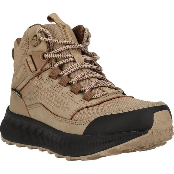 Buty trekkingowe Whistler Reid. Brązowe buty trekkingowe WHISTLER, bez wzorów, z gumy, bez zapięcia, trekkingowe. Za 488.50 zł.