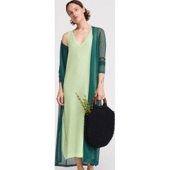 Długi kardigan - Turkusowy. Swetry marki Reserved. Za 139.99 zł.