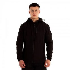 Kurtka softshell wodoodporna William Martin. Czarne kurtki przejściowe sportowe Softee, m, bez wzorów, z elastanu, bez kaptura, trekkingowe. Za 276.99 zł.