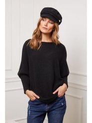 So Cachemire Sweter "Jackson" w kolorze czarnym rozmiar: S. Czarne swetry So Cachemire, s, bez wzorów, z kaszmiru, bez ramiączek. Za 224.52 zł.